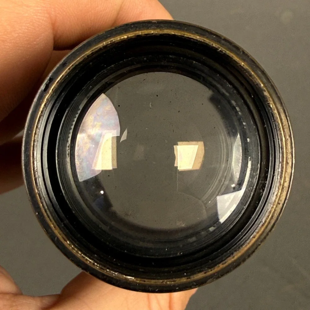 Ernst Leitz Wetzlar 1934 Hektor 13.5cm 135mm f4.5 Lens No 196367 Vintage Black